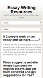 Mobile Screenshot of essaywritingresources.com