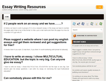 Tablet Screenshot of essaywritingresources.com